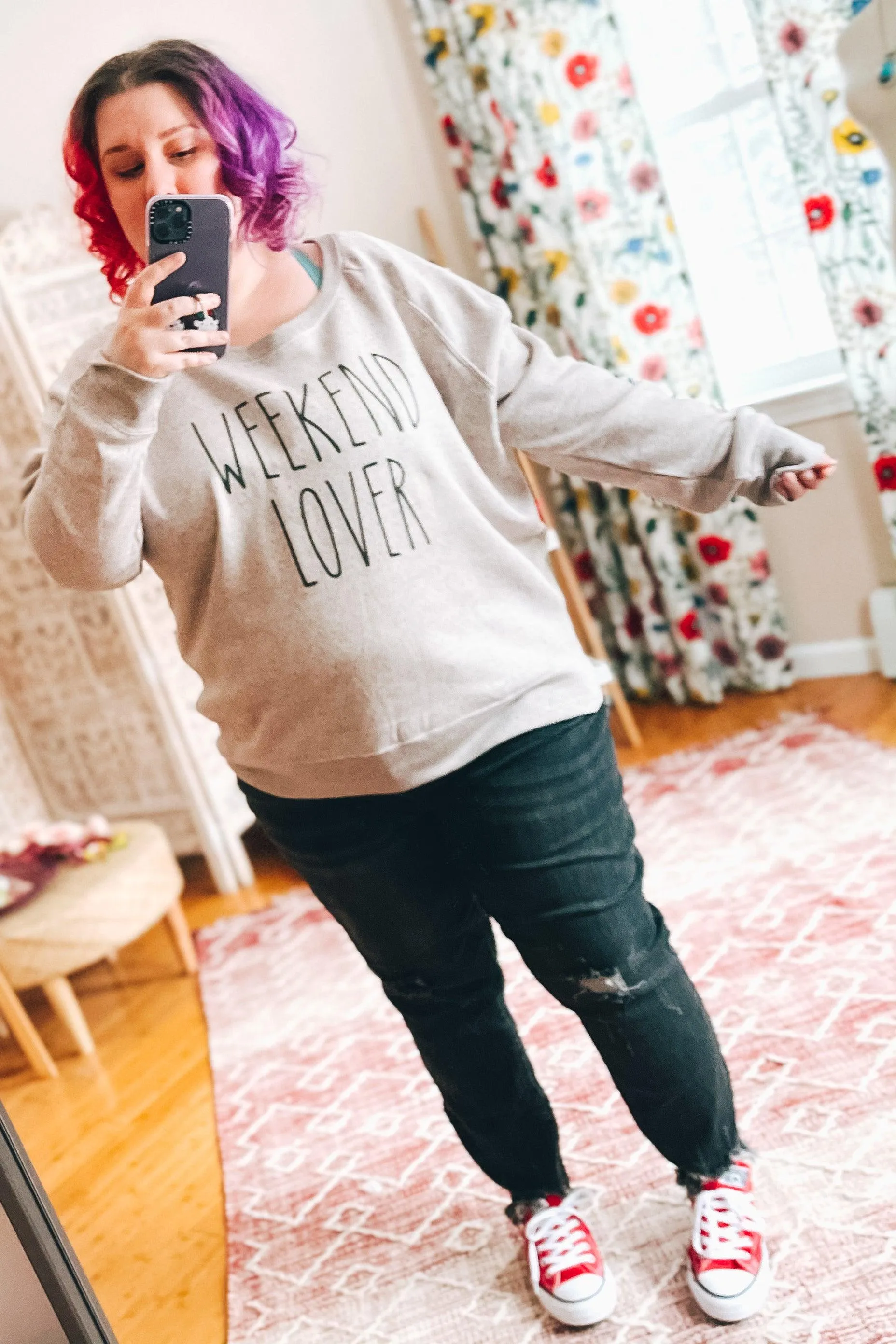 Weekend Lover Relaxed Scoop Neck Pullover