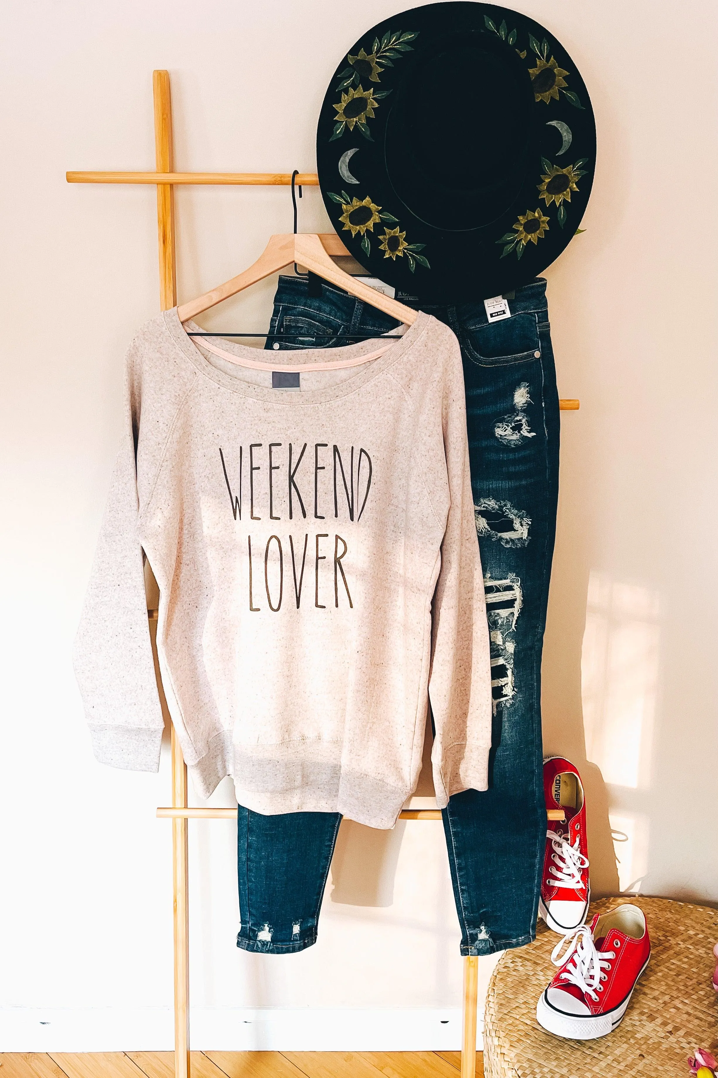 Weekend Lover Relaxed Scoop Neck Pullover