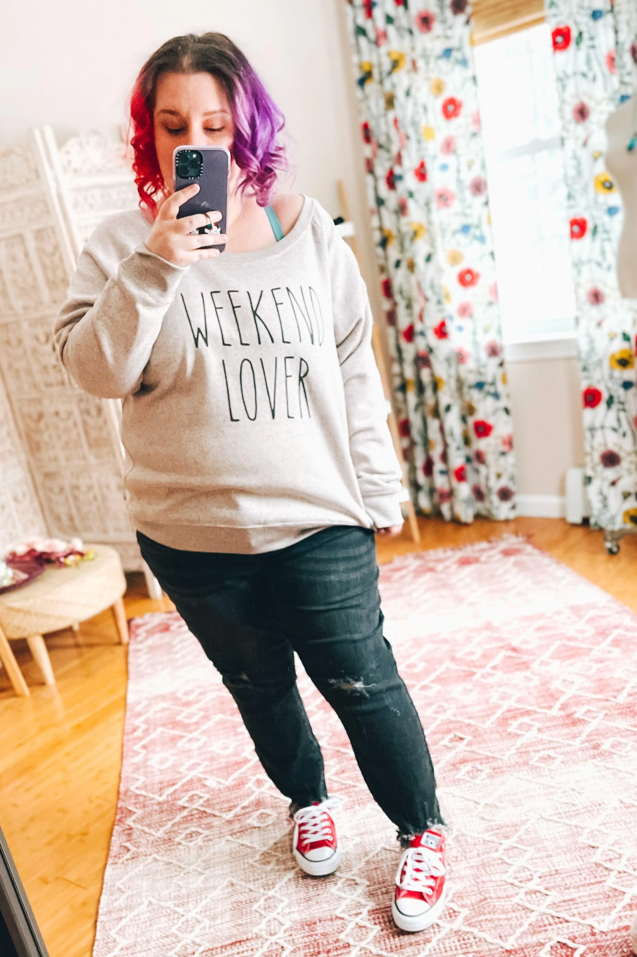 Weekend Lover Relaxed Scoop Neck Pullover