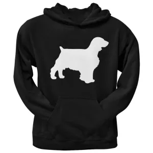 Welsh Springer Spaniel Silhouette Black Adult Pullover Hoodie