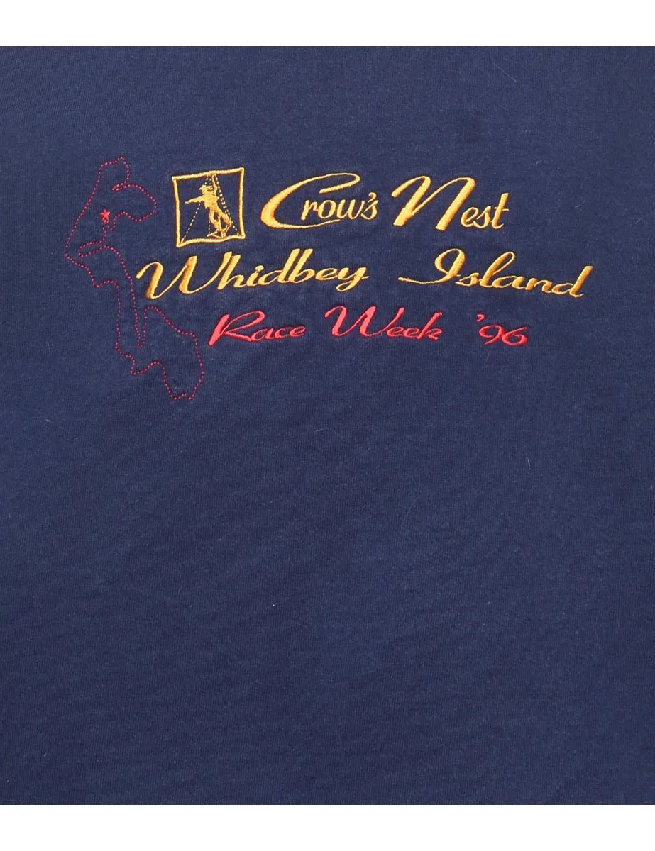 Whidbey Island Embroidered Sweatshirt - L