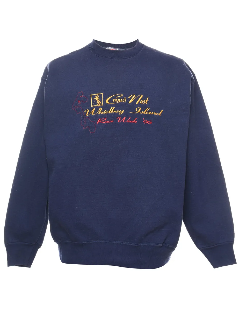 Whidbey Island Embroidered Sweatshirt - L