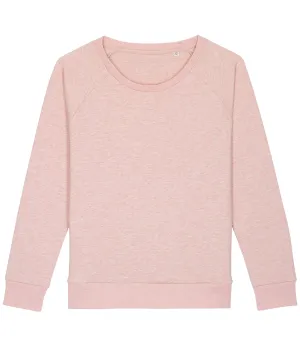 Womens Stella Dazzler relaxed fit sweatshirt (STSW125) | Cream Heather Pink