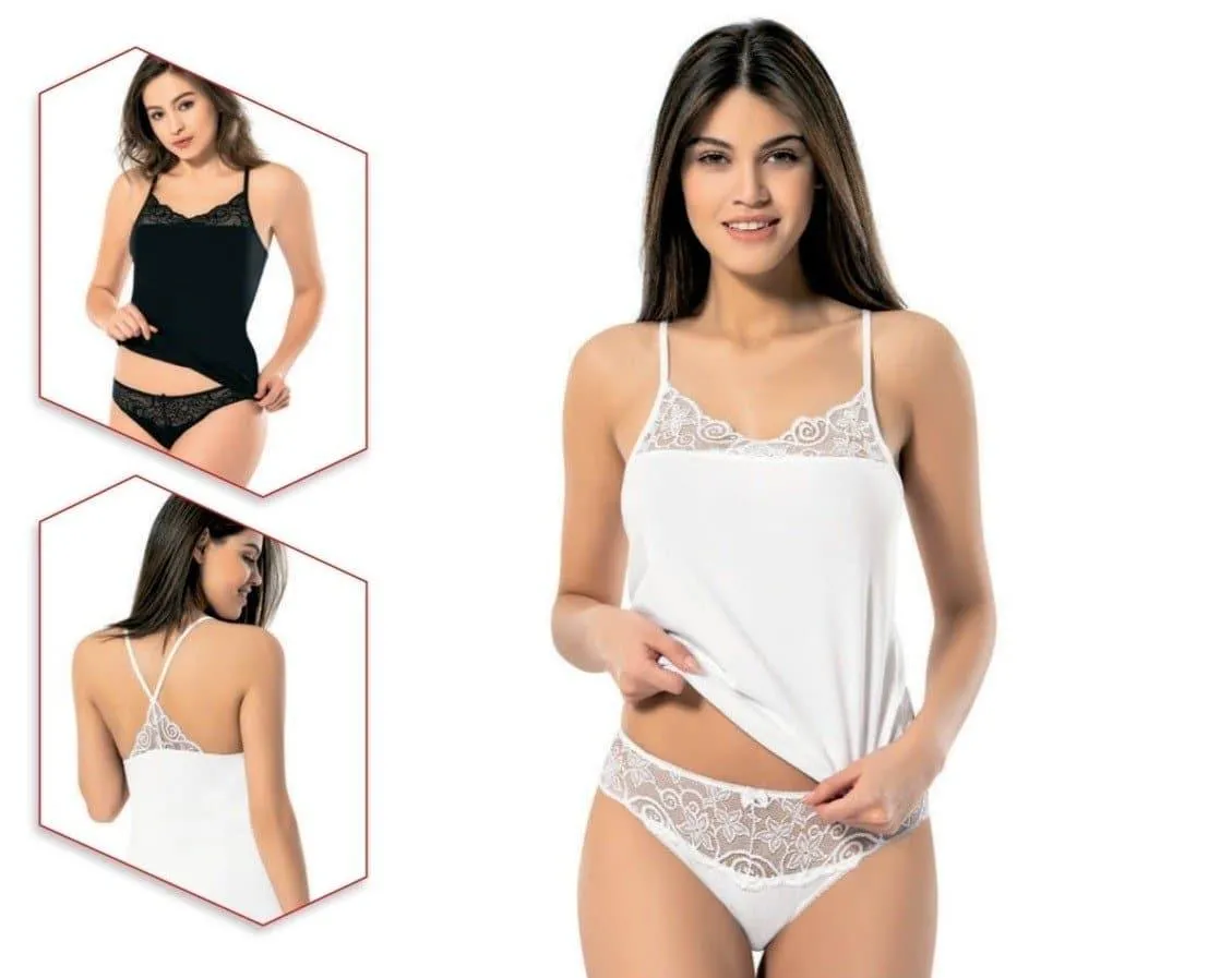 WOMEN'S UNDERWEAR SET THIN STRAP AND LACE