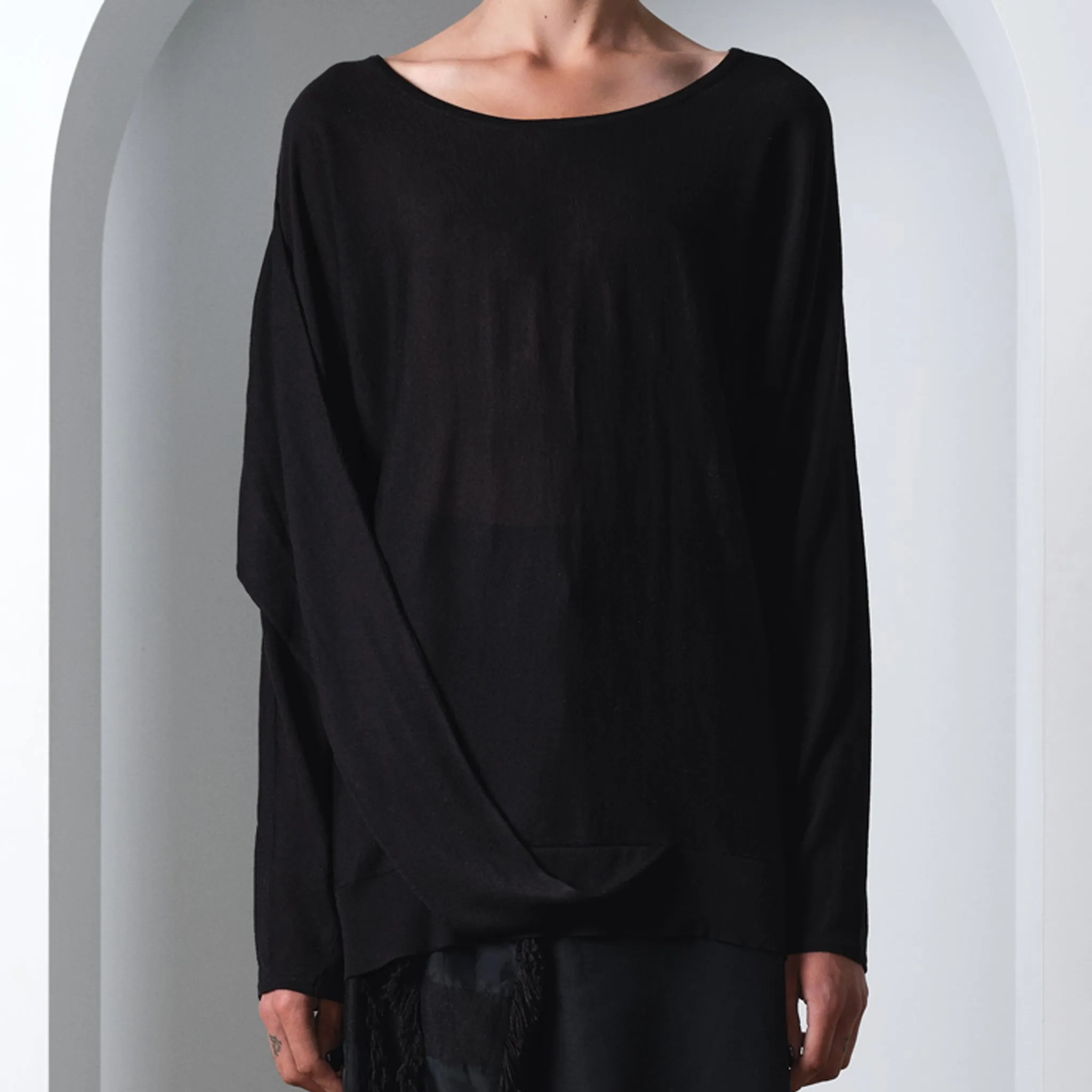 ZERO TOP KNIT (BLACK)
