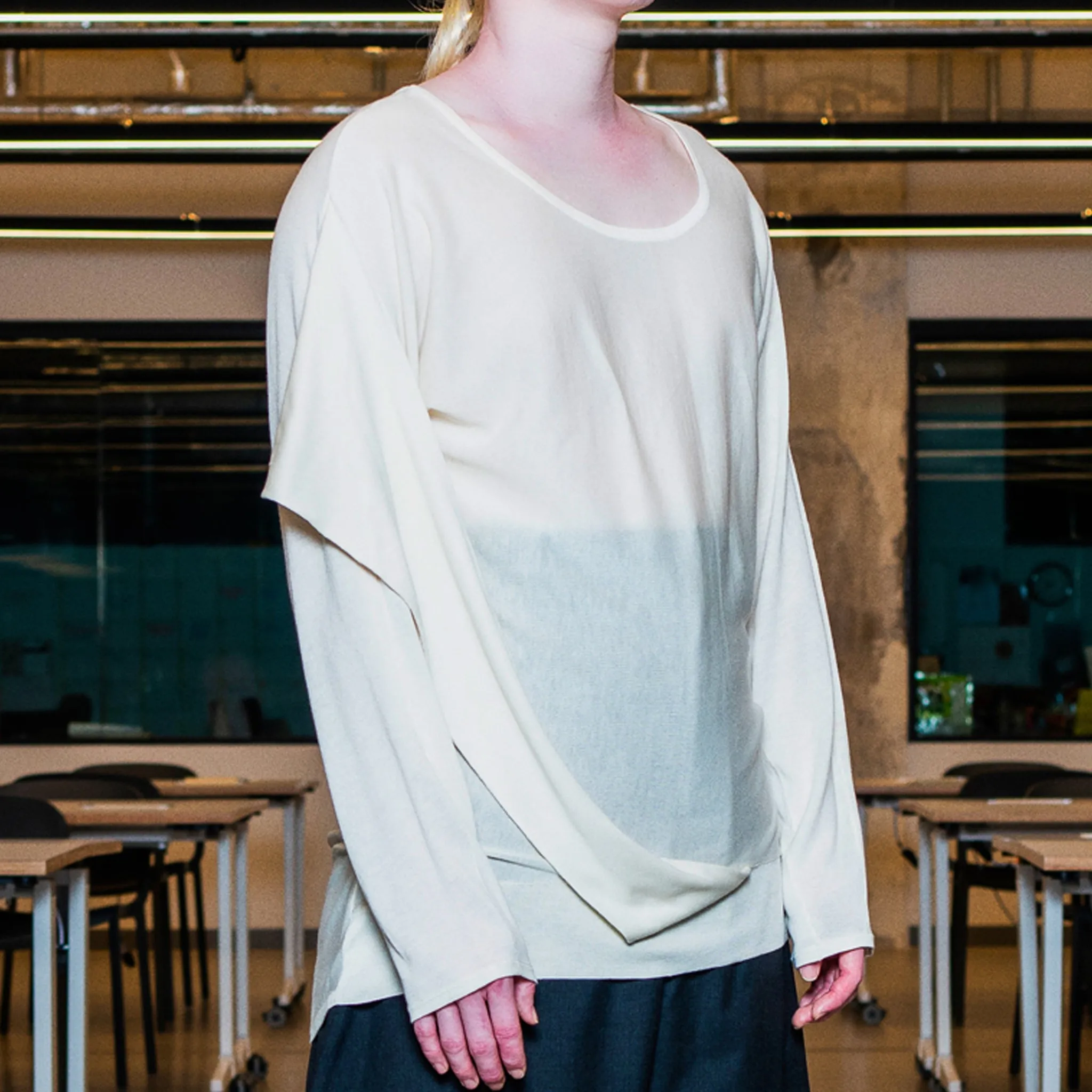 ZERO TOP KNIT (CREAM)