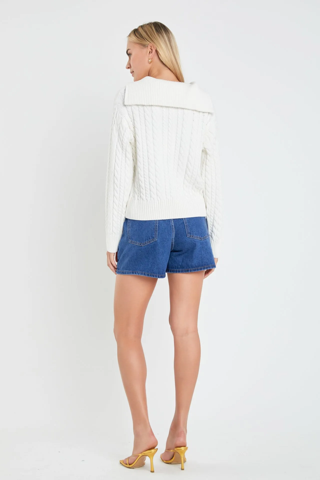 Zip Up Knit Top