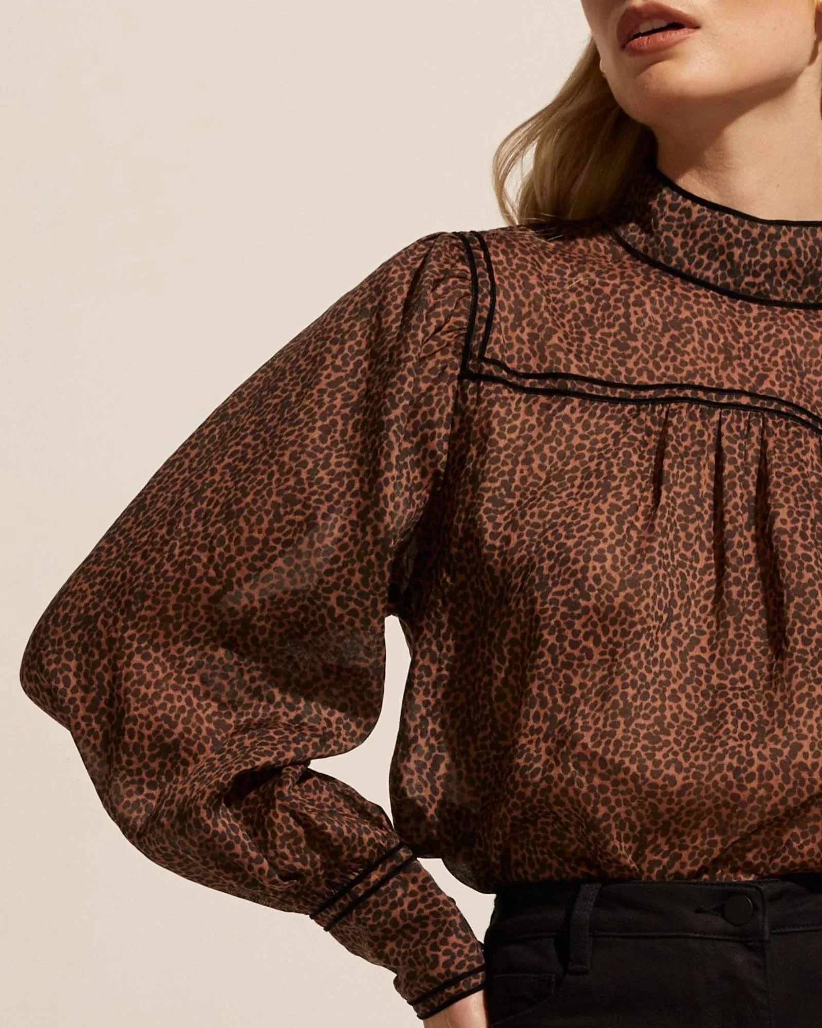 Zoe Kratzman Horizen Top - Toast Leopard