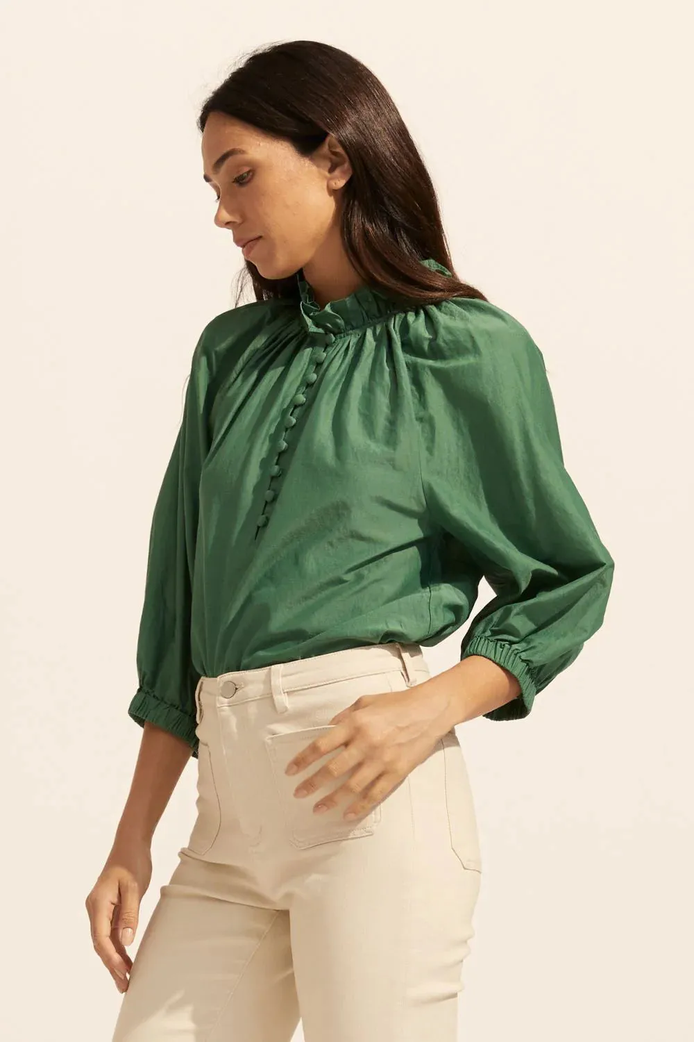 ZOE KRATZMANN - Siesta Top - Pine Size 0 & 1 Only